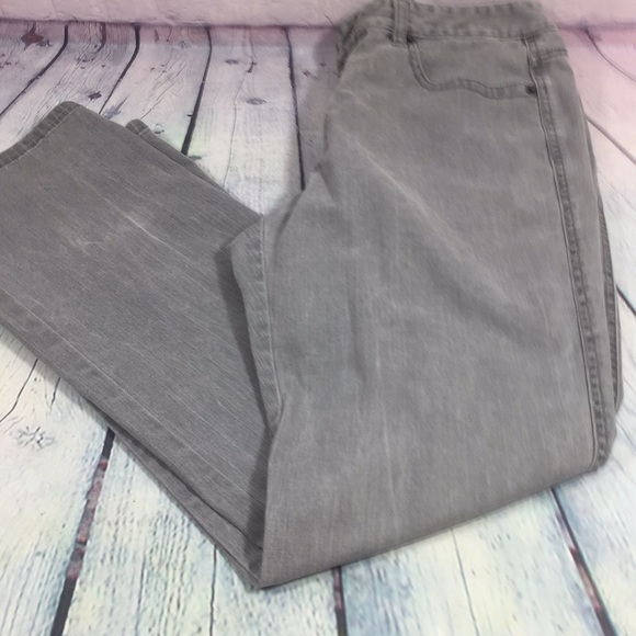 Sigrid Olsen Straight Leg Light Gray Jeans Size 10 - Picture 3 of 10